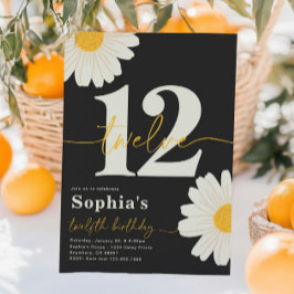 デイジー12番目の誕生日招待状 招待状
