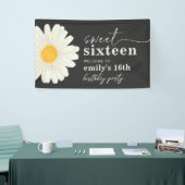 デイジー16th誕生日ウェルカムバナー 横断幕 (トレードショー)