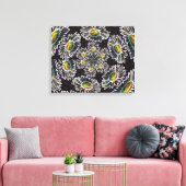 デイジー1 Glow Stretted Canvas Print キャンバスプリント (インサイチュ (リビング))