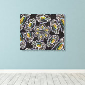 デイジー1 Glow Stretted Canvas Print キャンバスプリント (インサイチュ (ウッドフロア))