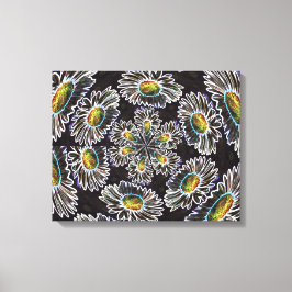 デイジー1 Glow Stretted Canvas Print キャンバスプリント