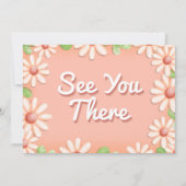 デイジー1stバースデーガール招待状と写真 招待状 (裏面)