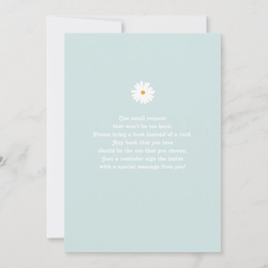 デイジー1stバースデーガール招待状 招待状 (裏面)