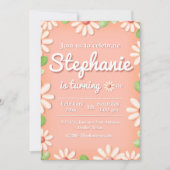 デイジー1stバースデーガール招待状 招待状 (正面)