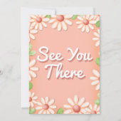 デイジー1stバースデーガール招待状 招待状 (裏面)