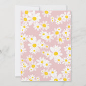 デイジー1stベビーガール誕生日招待状 招待状 (裏面)