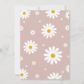 デイジー1st誕生日の編集可能招待状 招待状 (裏面)