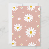 デイジー1st誕生日の編集可能招待状 招待状 (裏面)