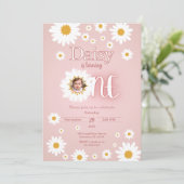 デイジー1th誕生日フォト招待状 招待状 (スタンド正面)