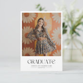 デイジー2フォトミニマル60sレトロ卒業 招待状 (スタンド正面)