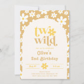デイジー2歳の誕生日招待状 | ワイルドすぎる 招待状 (正面)