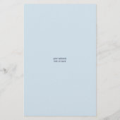 デイジー2青いフローラシンプルモダンあなたの2写真 チラシ (裏面)