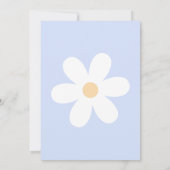 デイジー3歳誕生日招待状 花 招待状 (裏面)