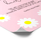 デイジー – おしゃぶり狩りベビーシャワーゲーム ポスター (角)