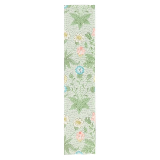 デイジー、ウィリアム・モリス ショートテーブルランナー (正面)