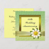 デイジー ウェディング アニバーサリー パーティー 招待状 (正面/裏面)