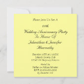 デイジー ウェディング アニバーサリー パーティー 招待状 (裏面)