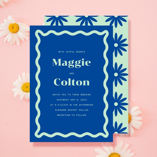デイジー ウェディング 招待状