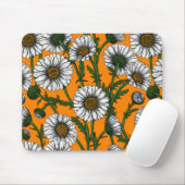デイジー（オレンジ） マウスパッド (マウス)
