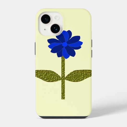 デイジー・オーシャンブルー iPhoneケース (裏面)