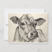 デイジー・カウのグリーティングカード カード (正面)