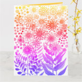 デイジー カード (黄色い花)