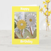 デイジー カード (黄色い花)