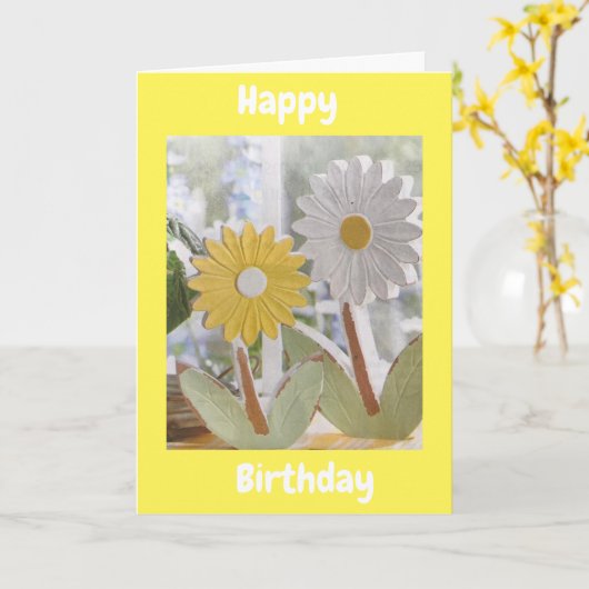 デイジー カード (黄色い花)