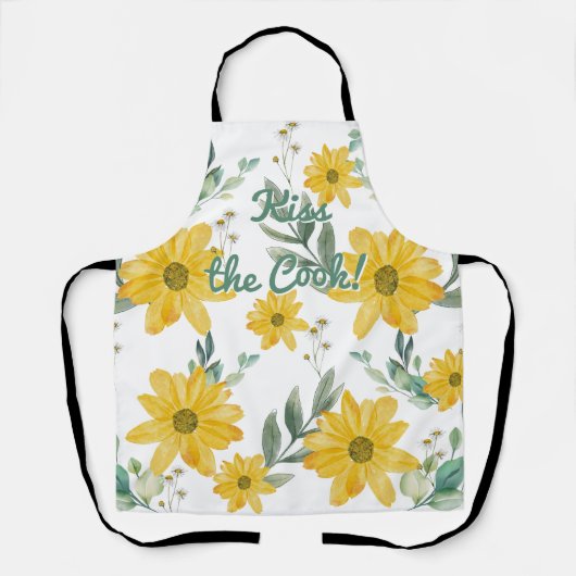 デイジー「キス調理師」、カスタマイズ可能な文字! エプロン (正面)