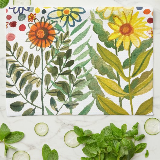 デイジー キッチンタオル (折り畳み)