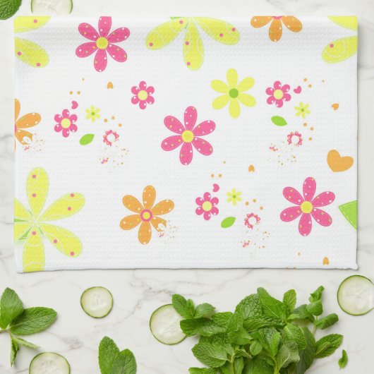 デイジー キッチンタオル (折り畳み)