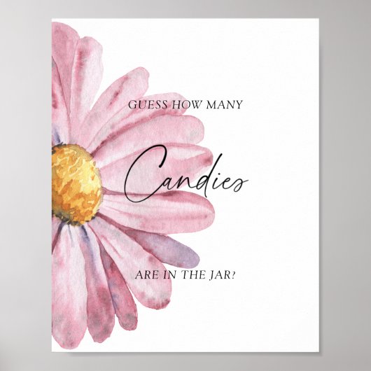 デイジー – キャンディーズの数を推測ポスター ポスター (正面)