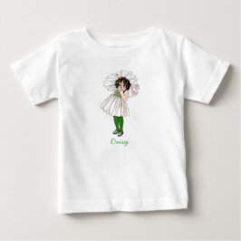 デイジー キュート リトル ガール フラワーチャイルド フラワーベイビー ヴィンテージ ベビーTシャツ