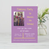 デイジー クラウンとボール ガウン プリンセス パーティー 招待状 (スタンド正面)