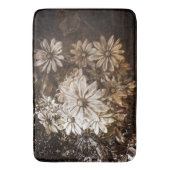 デイジー、グランジなセピア色 バスマット (正面縦)