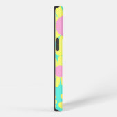 デイジー グリーン アクア iPhoneケース (右側面)