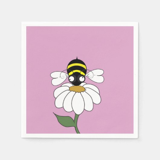 デイジー コーヒー ナプキン スタンダードカクテルナプキン (正面)