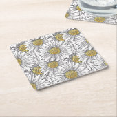 デイジー スクエアペーパーコースター (アングル)