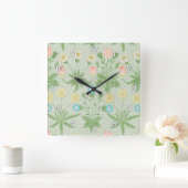 デイジー スクエア壁時計 (ホーム)