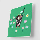 デイジー スクエア壁時計 (傾斜)