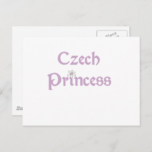 デイジー チェコのプリンセス ポストカード (正面/裏面)
