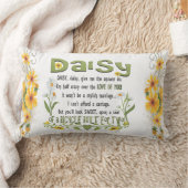 デイジー、デイジーはあなたの答えが私を与えます ランバークッション (ブランケット)