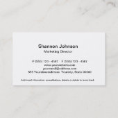 デイジー、デイジーは答えが…私を与えます 名刺 (裏面)