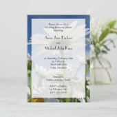 デイジー,デイジー，白い花，リハーサルディナー 招待状 (スタンド正面)