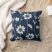 デイジー・デニム クッション (ブランケット)