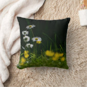 デイジー ドリーム: ビューティフル フローラル ネイチャー クッション (ブランケット)