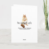 デイジー-ハッピーバースデーが付いている愛らしいベビーのシマリス カード (裏面)