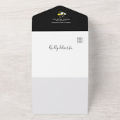 デイジー&バターカップオールインワン結婚式招待状 オールインワン招待状 (外側)