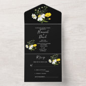 デイジー&バターカップオールインワン結婚式招待状 オールインワン招待状 (内側)