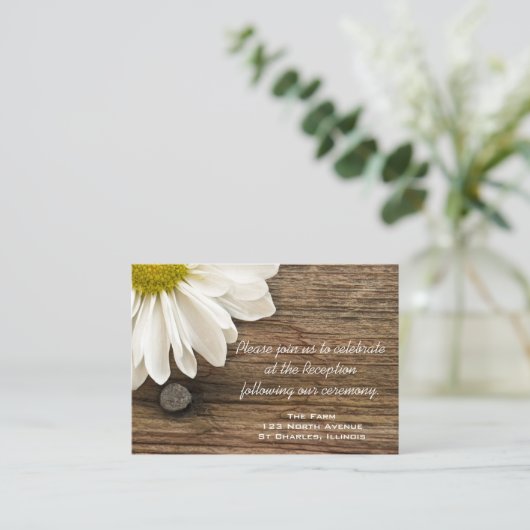 デイジー&バーンウッドカントリーウェディング披露宴カード エンクロージャーカード (スタンド正面)